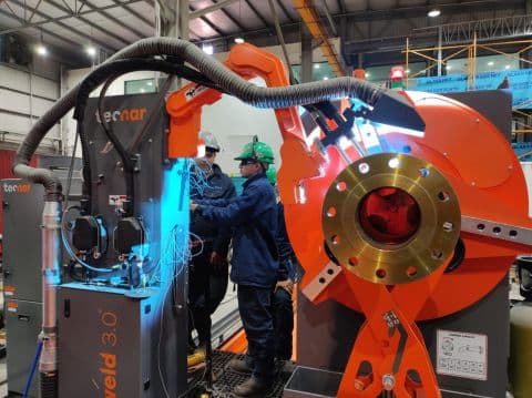 CELDA DE SOLDADURA INTELIGENTE ROTOWELD 3.0 – TECNAR VERSIÓN MIG "DUAL BAY"